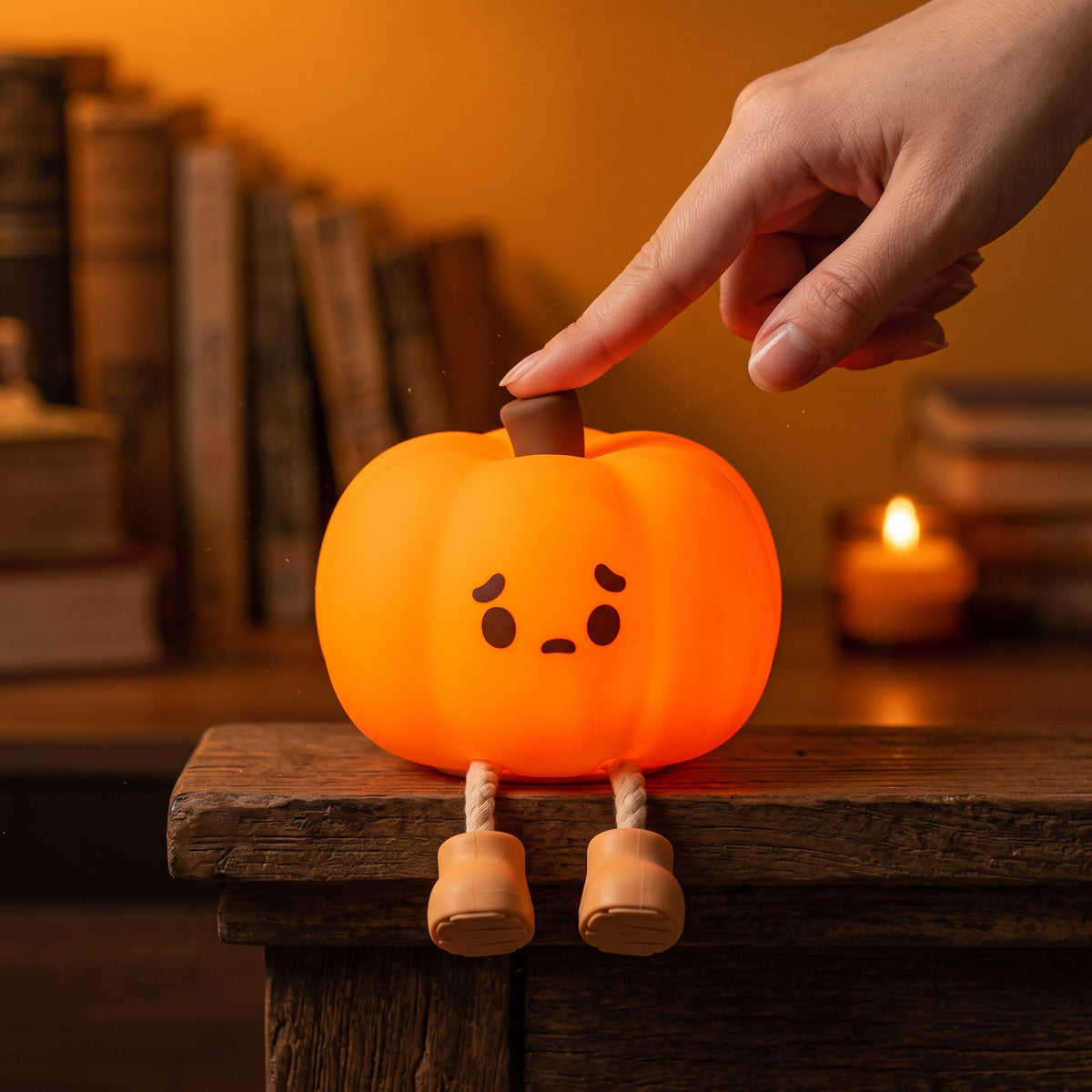 Griezeltje Pompoenlamp