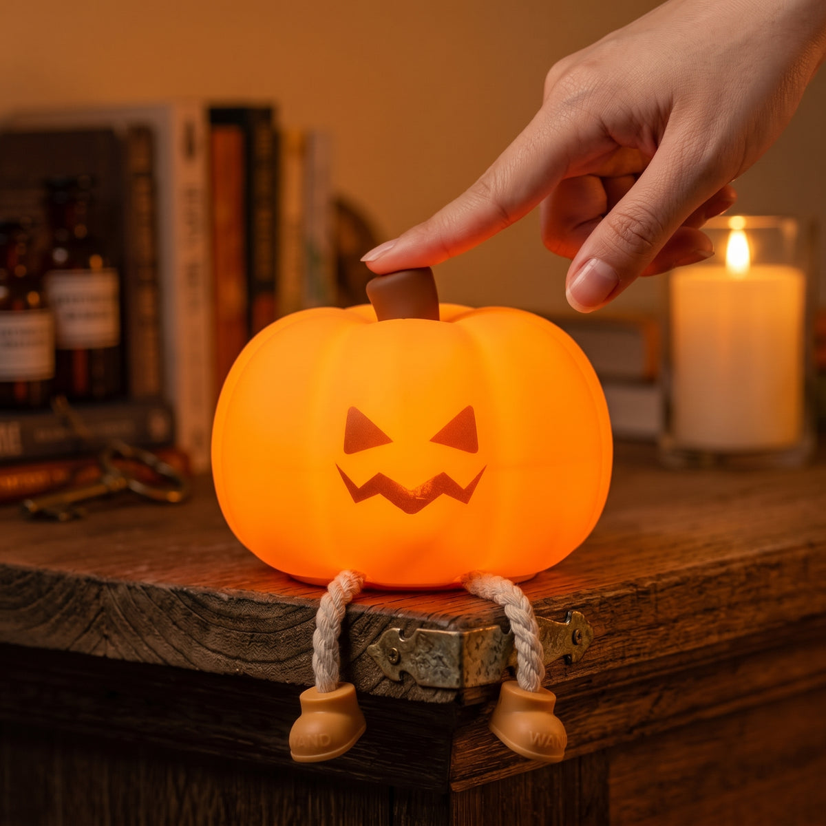 Griezeltje Pompoenlamp